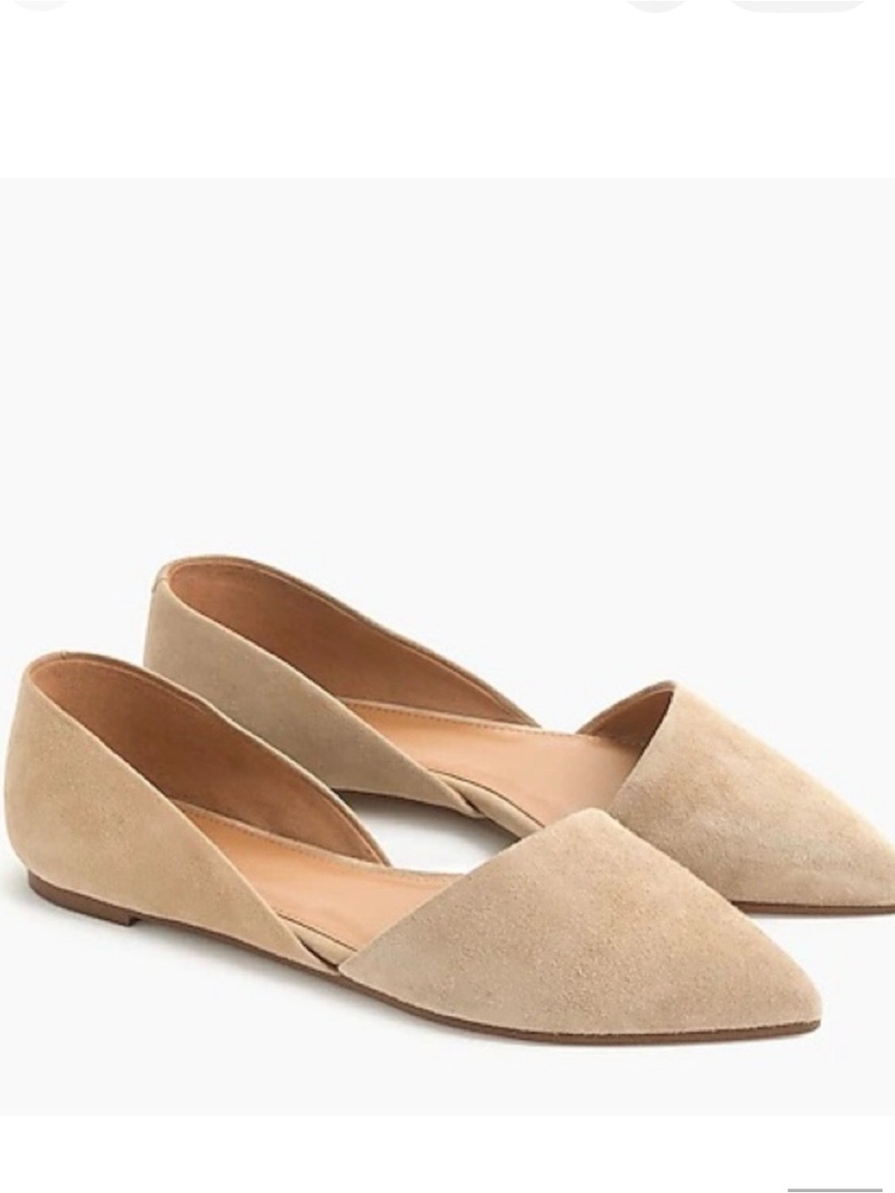 J. Crew | Zoe suede d’Orsey flats